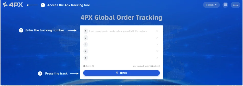 Track 4px Packages via their Official Website